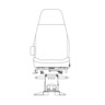 SEAT ASSEMBLY - COMPLETE, LEVEL 1, DRIVER, AIR PEDESTAL