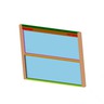 WINDOW ASSEMBLY - STANDARD, TEMPERED, TINT, 3 INCH STOP