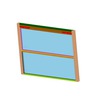 WINDOW ASSEMBLY - STANDARD, LAMINATED, CLEAR, 3 INCH STOP