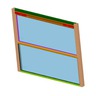 WINDOW ASSEMBLY - PLANT 1, 37.25 INCH