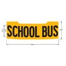 DECAL - SCHOOL BUS, LETTERING/WARNING LABEL, SCHOOL BUS, C2 FRONT, 3 YELLOW