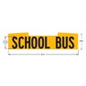DECAL - SCHOOL BUS, LETTERING/WARNING LABEL SCHOOL BUS C2