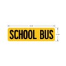 DECAL - SCHOOL BUS, LETTERING/WARNING LABEL, SCHOOL BUS, 12 X42.6, RYLACK