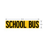 LABEL - SCHOOL BUS, 9 X40, YELLOW