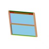 WINDOW ASSEMBLY -  21.75, LAMINATED, CLEAR, NO STOP, MILL
