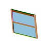 WINDOW ASSEMBLY, +10, STORM LAMINATED, CLEAR, NO STOP