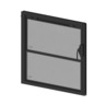 WINDOW ASSEMBLY - VERTICAL PUSH - OUT, LAMINATED, TINT, 5IN STOP