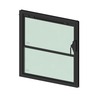 WINDOW ASSEMBLY - VERTICAL PUSH - OUT, TEMPER, CLEAR, NO STOP