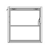 WINDOW ASSEMBLY - VERTICAL, LAMINATED, CLEAR, NO STOP