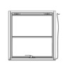 WINDOW ASSEMBLY - HORIZONTAL, BLACK, TEMPERED, CLEAR, NO STOP, 28.50 INCH