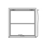 WINDOW ASSEMBLY - HORIZONTAL, LAMINATED, CLEAR, 3 INCH STOP, RIGHT