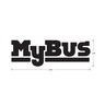 DECAL - MY BUS LOGO, SMALL, BLACK