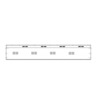 A/C DUCT - FLUTED, 79.5 INCH, FINISH, LENGTH