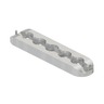 TRACK EXTRUDED, Aluminum, BUTTON, L SERIES, 6 IN