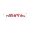 DECAL - SCHOOL BUS, LETTERING/WARNING LABEL, PUSHOUT WINDOW INSTRUCTIONS, EXTENSION