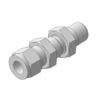 FITTINGS - BULKHEAD, CONNECTION 3/8 TUBE, 1/4 NATIONAL PIPE THREAD