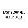 LABEL - CNG, FAST/SLOW FILL RECEPTACLE, BLACK
