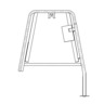 FRAME ASSEMBLY - BARRIER, 8 DEGREE, WALL MOUNT, 30 INCH, RIGHT SIDE, LOW BACK
