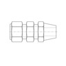 CONNECTOR - MALE, BULKHEAD, CNG FUEL SYSTEM