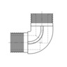 CONNECTOR - ELECTRICAL, 90 DEG ELBOW MALE EXTERNAL PIPE