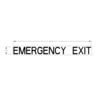 DECAL - SCHOOL BUS, LETTERING/WARNING EMERGENCY EXIT