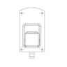 LATCH - FLUSH MOUNTED, RECESSED PADDLE