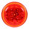 10 SERIES, LED, RED ROUND, 8 DIODE, LOW PROFILE, M/C LIGHT, POLYCARBONATE, 12V