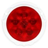 SUPER44, LED, ROUGE, ROND, 6 DIODES, S/T/T, BRIDE BLANCHE, FIT N FORGET SS, 12V