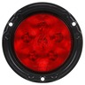 SUPER44, LED, RED, ROUND, 6 DIODE, S/T/T, BLACK FLANGE, DIAMOND SHELL, FIT N FORGET S.S., 12V
