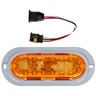 60 SERIES, LED, YELLOW OVAL, 26 DIODE, AUX. TURN SIGNAL, GRAY FLANGE, 12V, KIT