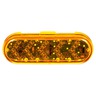 60 SERIES, LED, YELLOW OVAL, 25 DIODE, SEQUENTIAL ARROW, AUX. TURN SIGNAL, 12V