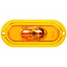 60 SERIES, LED, YELLOW OVAL, 6 DIODE, SIDE TURN SIGNAL, YELLOW FLANGE, 12V