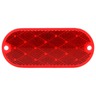 OVAL, RED, REFLECTOR, 2 SCREW