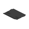FLOOR COVER - 40INCH, STRLT, RUBBER, SNGL, SS