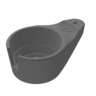 HOLDER, CUP GREY CONSOLE