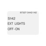 LABEL - EXTENSION LIGHTS SWITCH